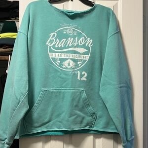 Branson Graphic Teal Sweatshirt